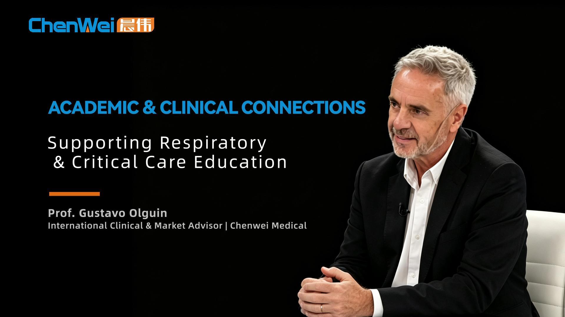 Conexión entre educación clínica, cuidado respiratorio y tecnología médica: Gustavo Olguín y Chenwei Medical